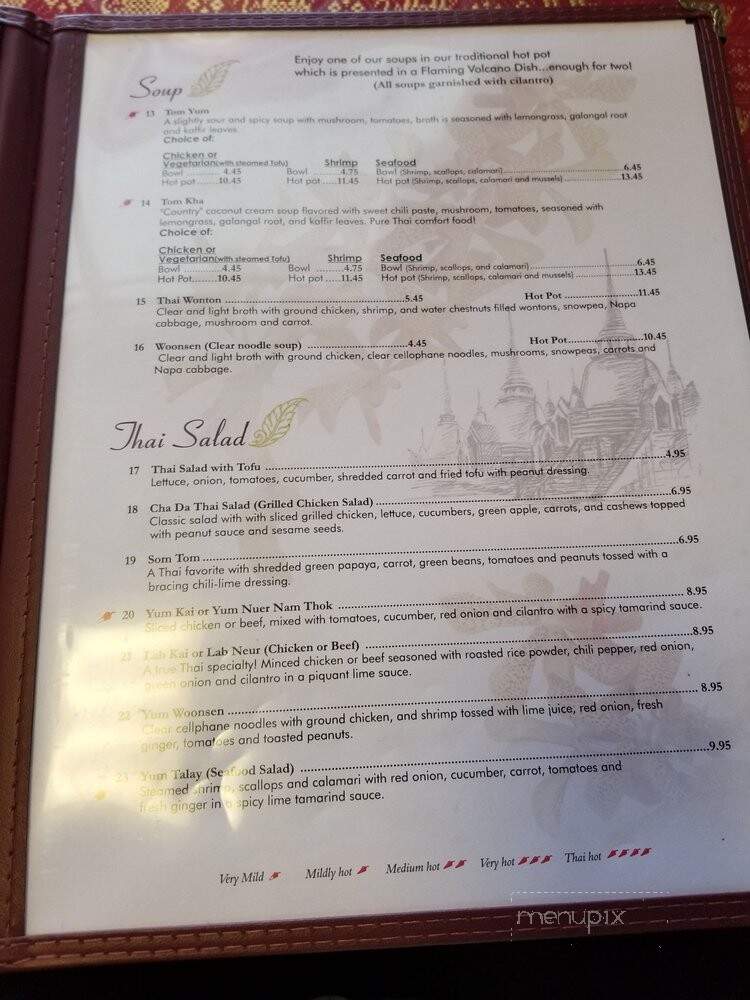 Cha-Da Thai - Winston Salem, NC menu_pic