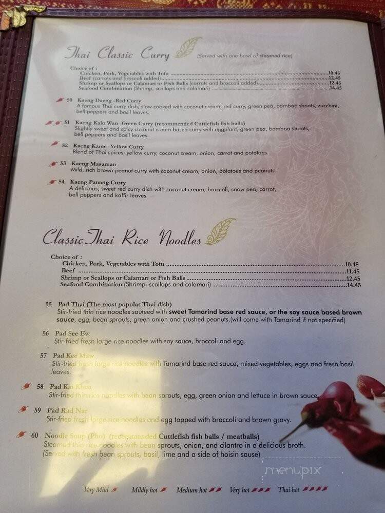 Cha-Da Thai - Winston Salem, NC menu_pic
