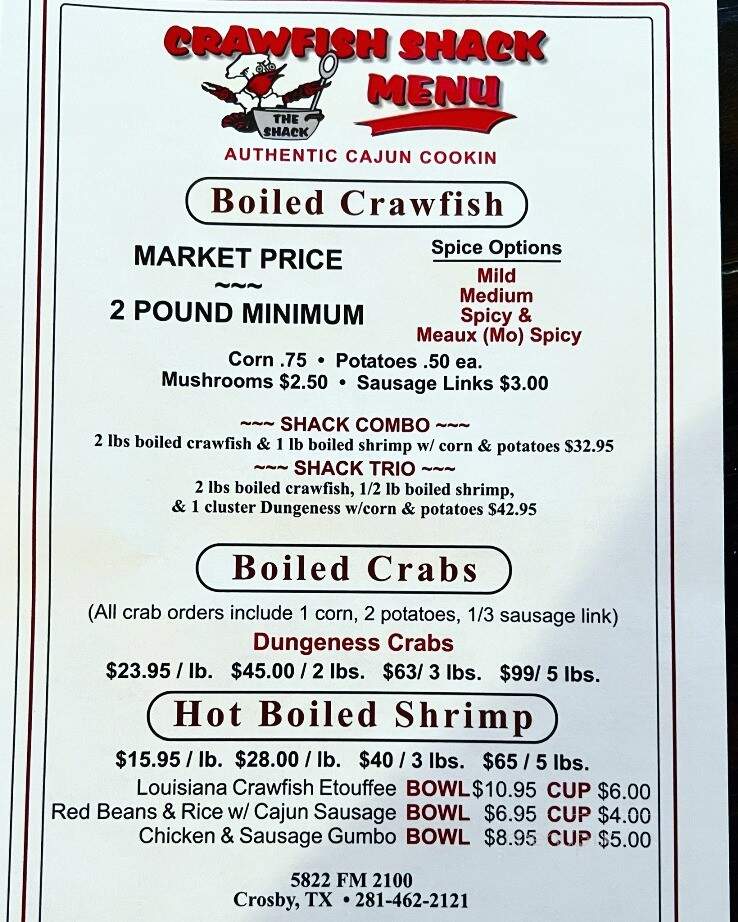Crawfish Hut - Crosby, TX