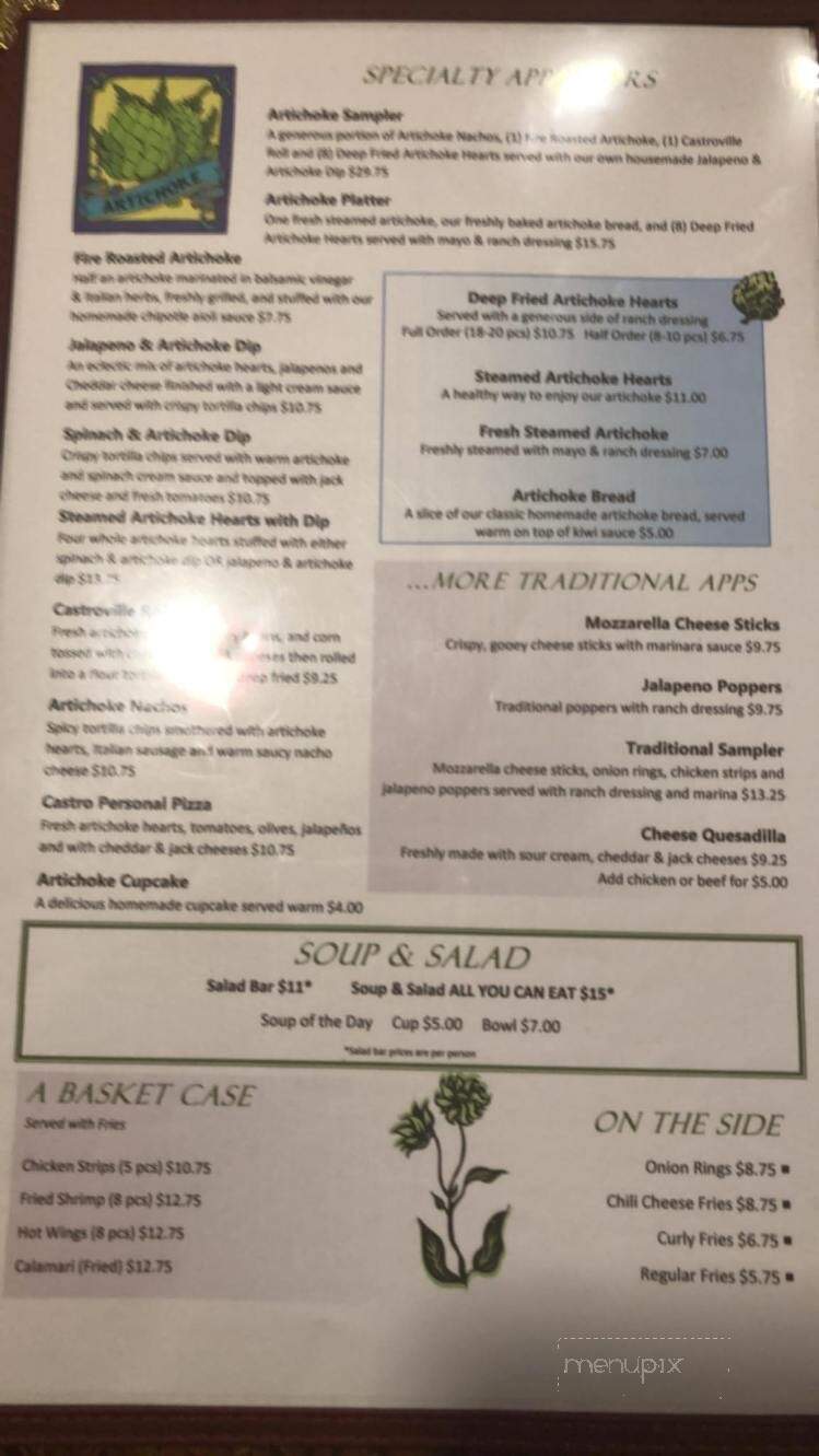 Giant Artichoke Deli & Wine - Castroville, CA menu_pic