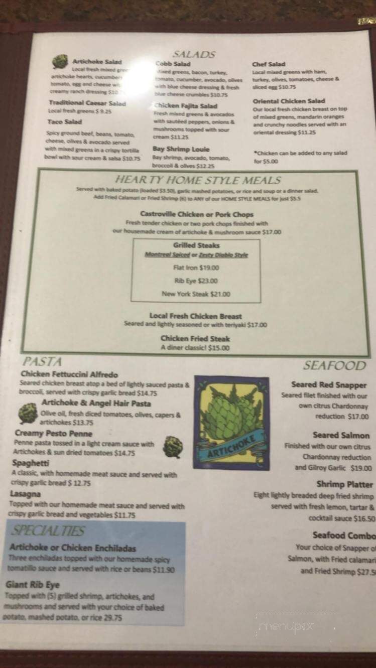 Giant Artichoke Deli & Wine - Castroville, CA menu_pic