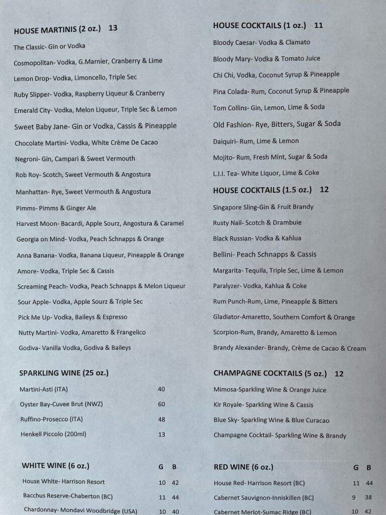 Lakeside Cafe - Harrison Hot Springs, BC menu_pic