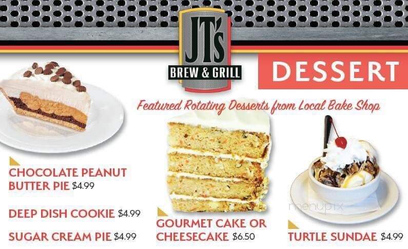 JT's Brew & Grill - St Marys, OH menu_pic
