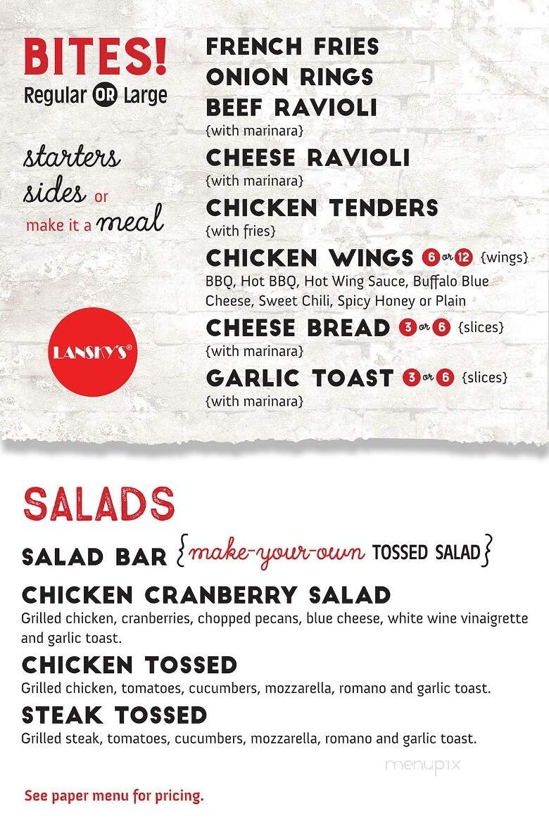 Lansky's - Gretna, NE menu_pic