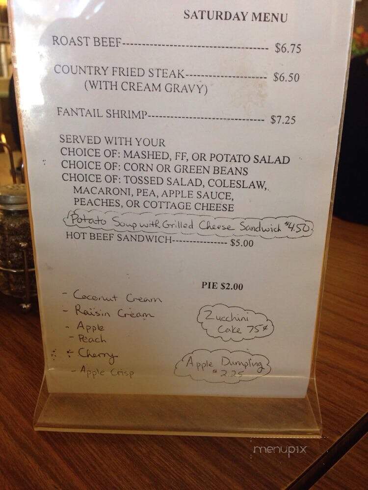 Coachlight Restaurant - Longford, KS menu_pic