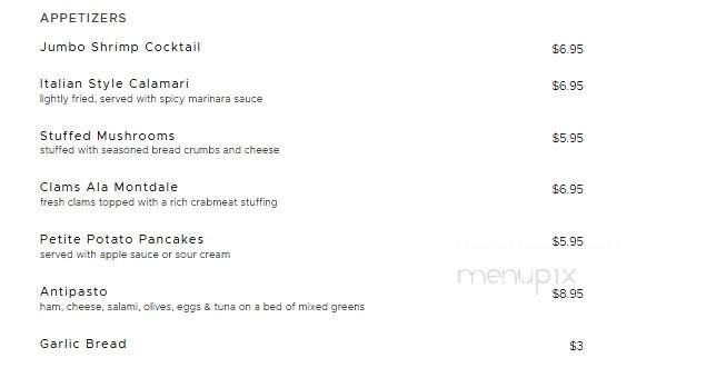 Montdale Country Club - Jermyn, PA menu_pic