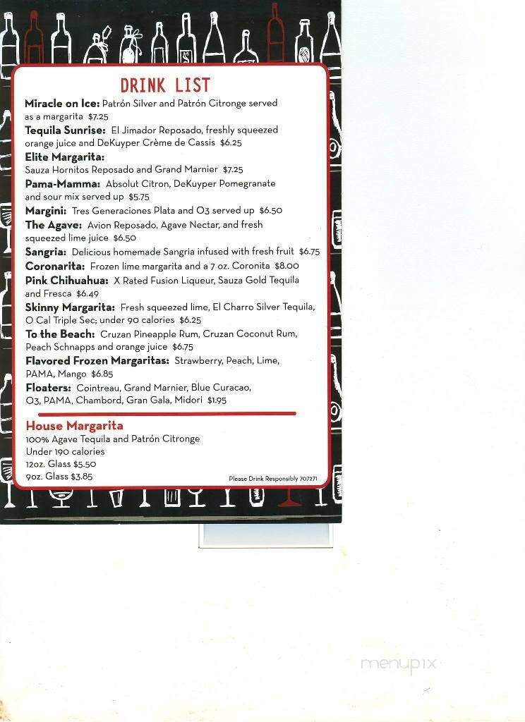 Sombrero's Mexican Cantina - Shawnee, KS menu_pic