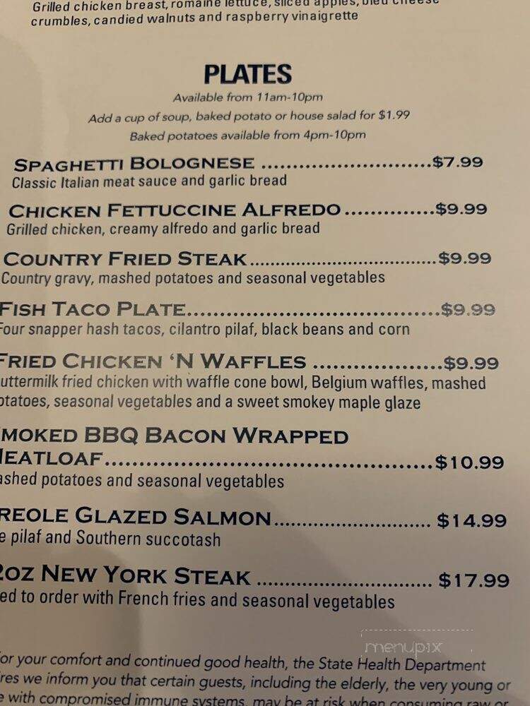 The Dining Car Restauraint at Tamarack Junction Casino - Reno, NV menu_pic