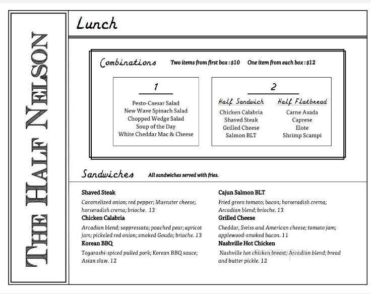 The Half Nelson - Davenport, IA menu_pic