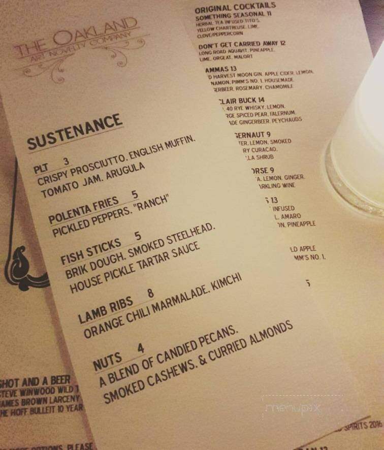 The Oakland Kitchen + Bar - Oakland charter Township, MI menu_pic
