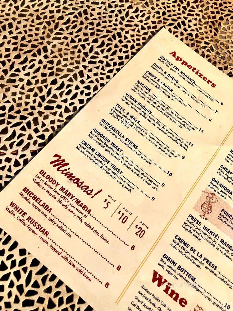 The Press - Oklahoma City, OK menu_pic