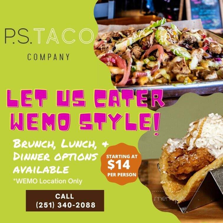 P.S. Taco Company - Mobile, AL menu_pic