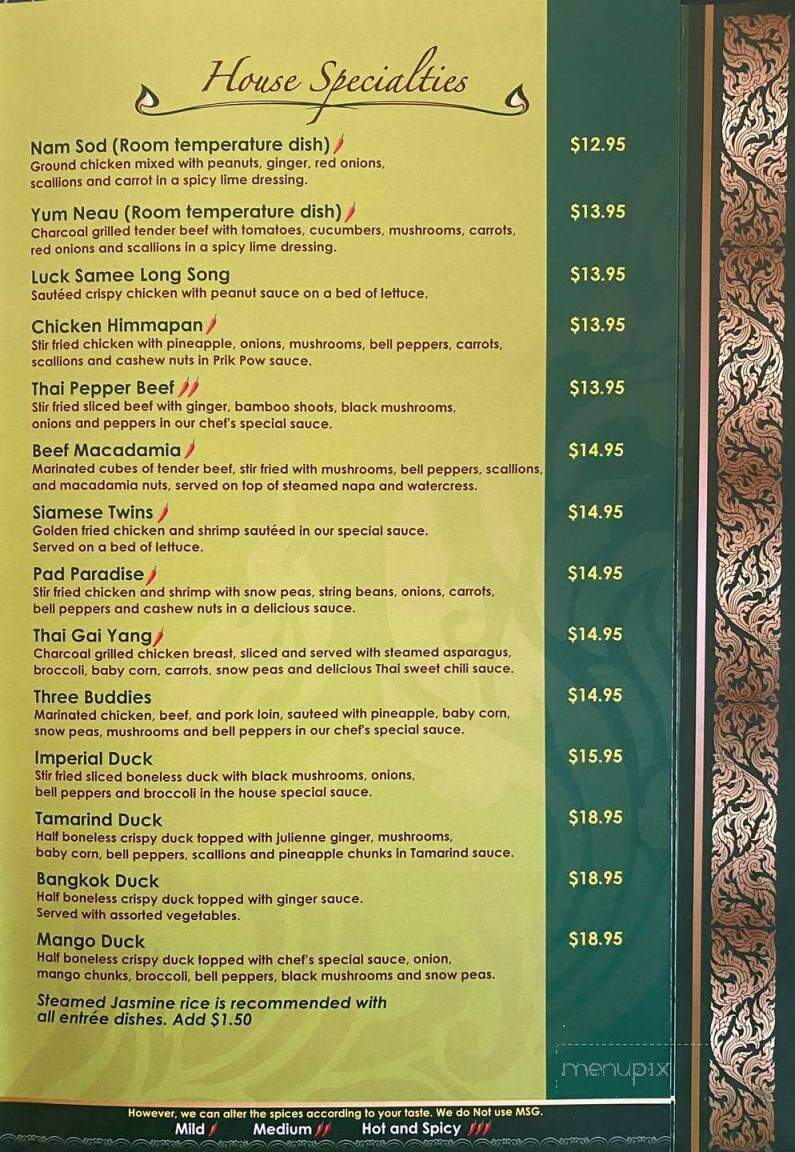 Thai Garden - Keene, NH menu_pic