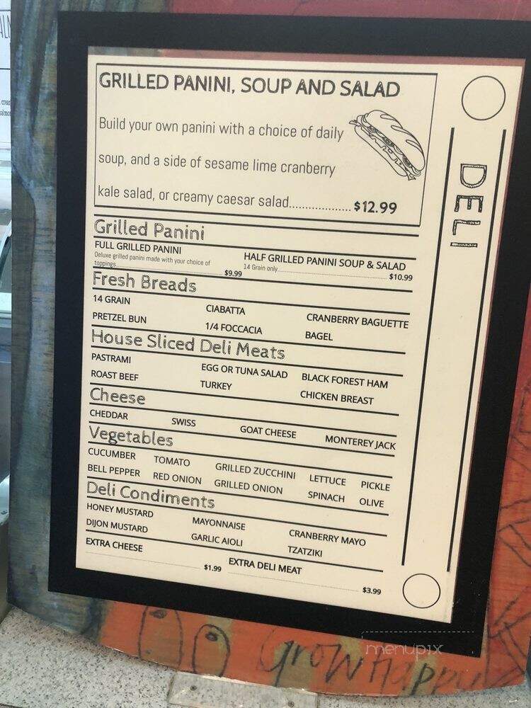 Sassafras Food Fair - Vancouver, BC menu_pic