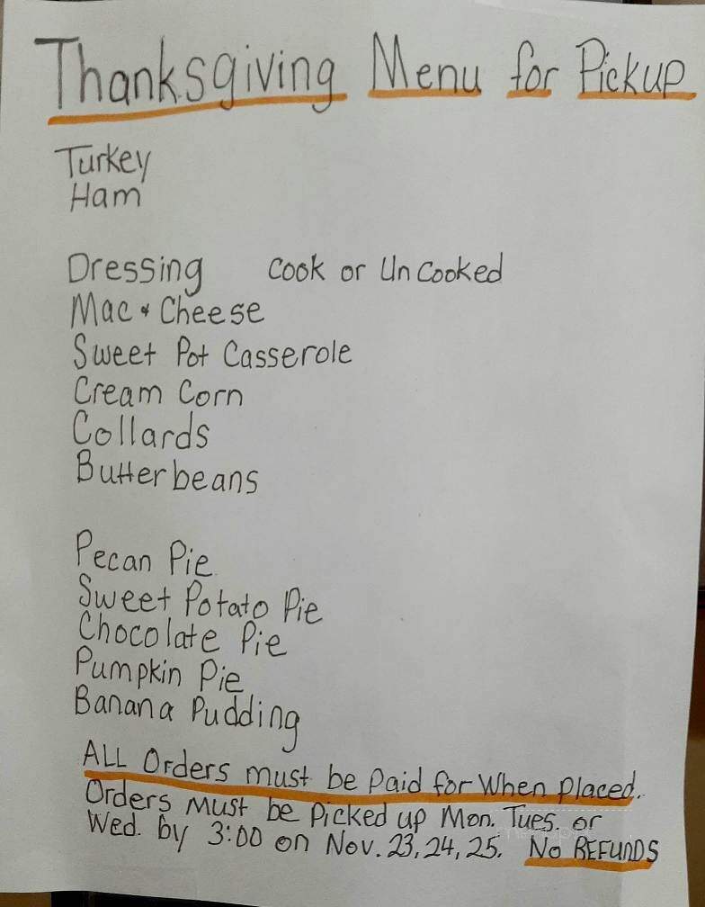 Zack's Family Restaurant - Dothan, AL menu_pic