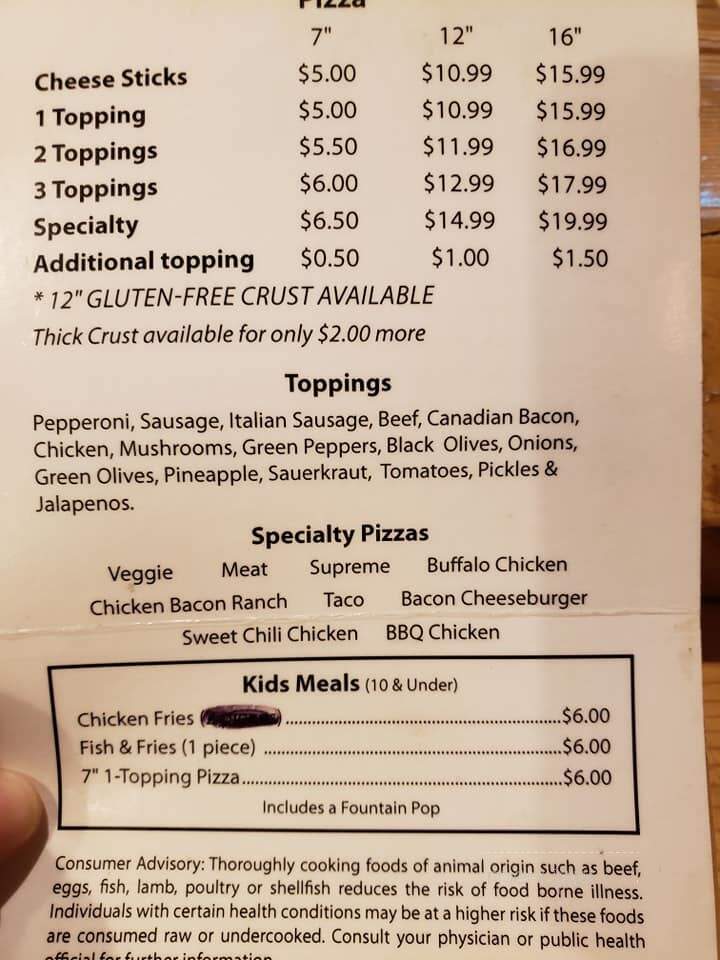 Dundee Bar & Grill - Dundee, IA menu_pic