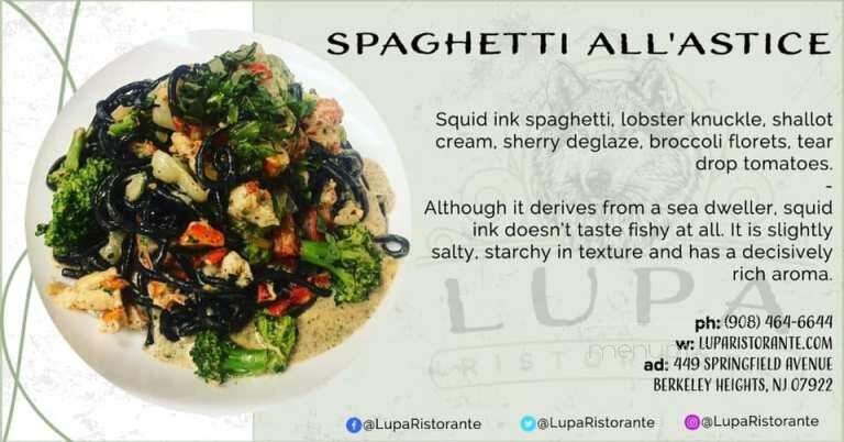 Lupa Ristorante - Berkeley Heights, NJ menu_pic