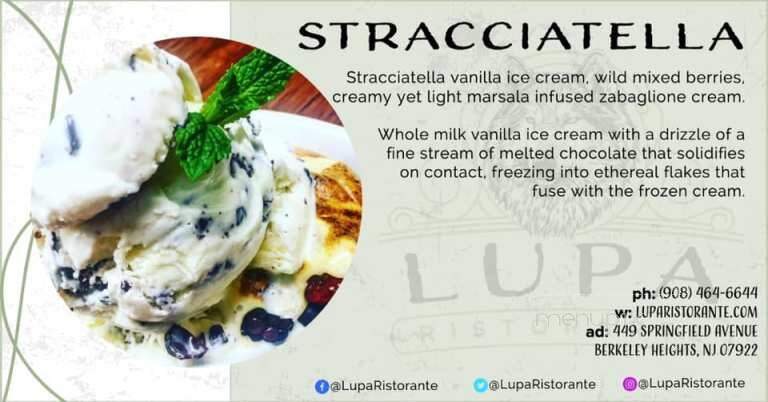 Lupa Ristorante - Berkeley Heights, NJ menu_pic