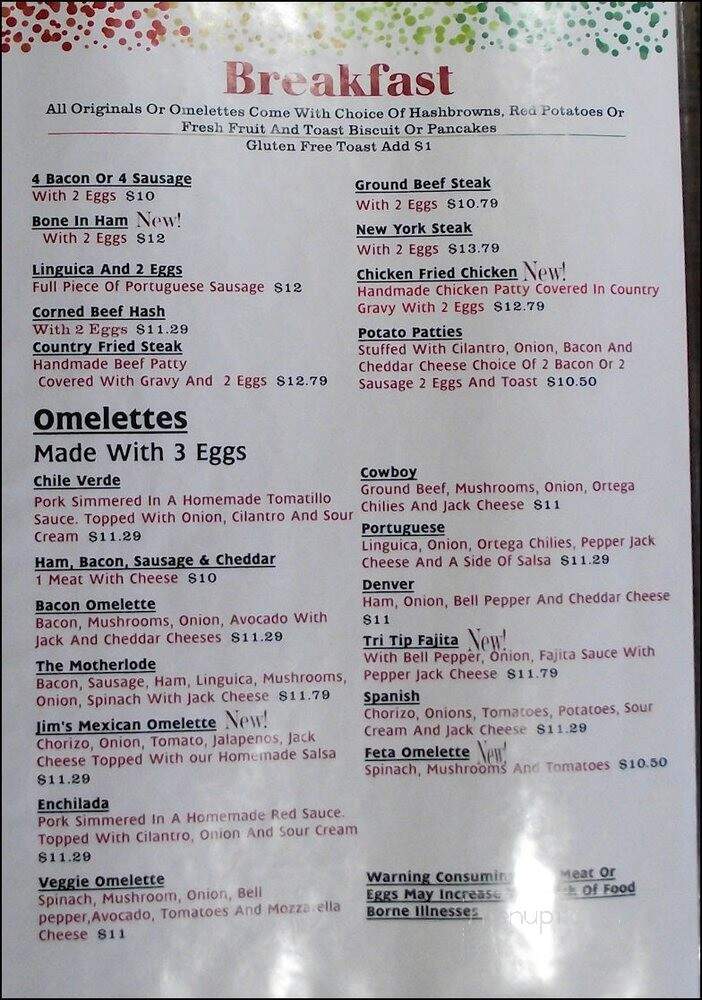 Mandy's Breakfast House - Sonora, CA menu_pic