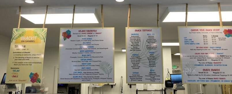 The Shack of Sanibel - Sanibel, FL menu_pic