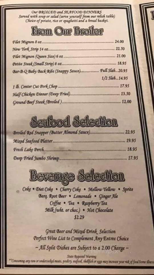 Pete's Patio - Niles, MI menu_pic