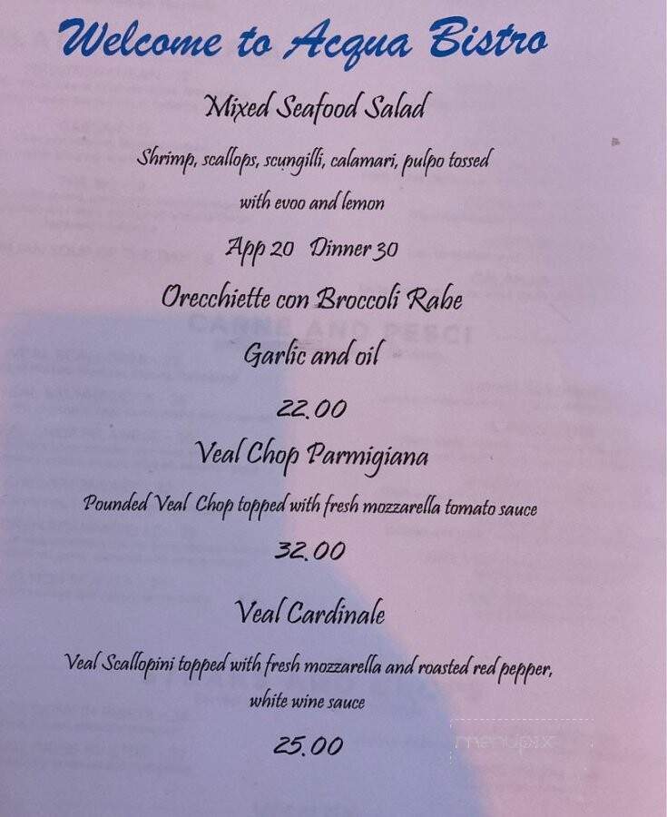 Aquarius Cafe - Hollywood, FL menu_pic