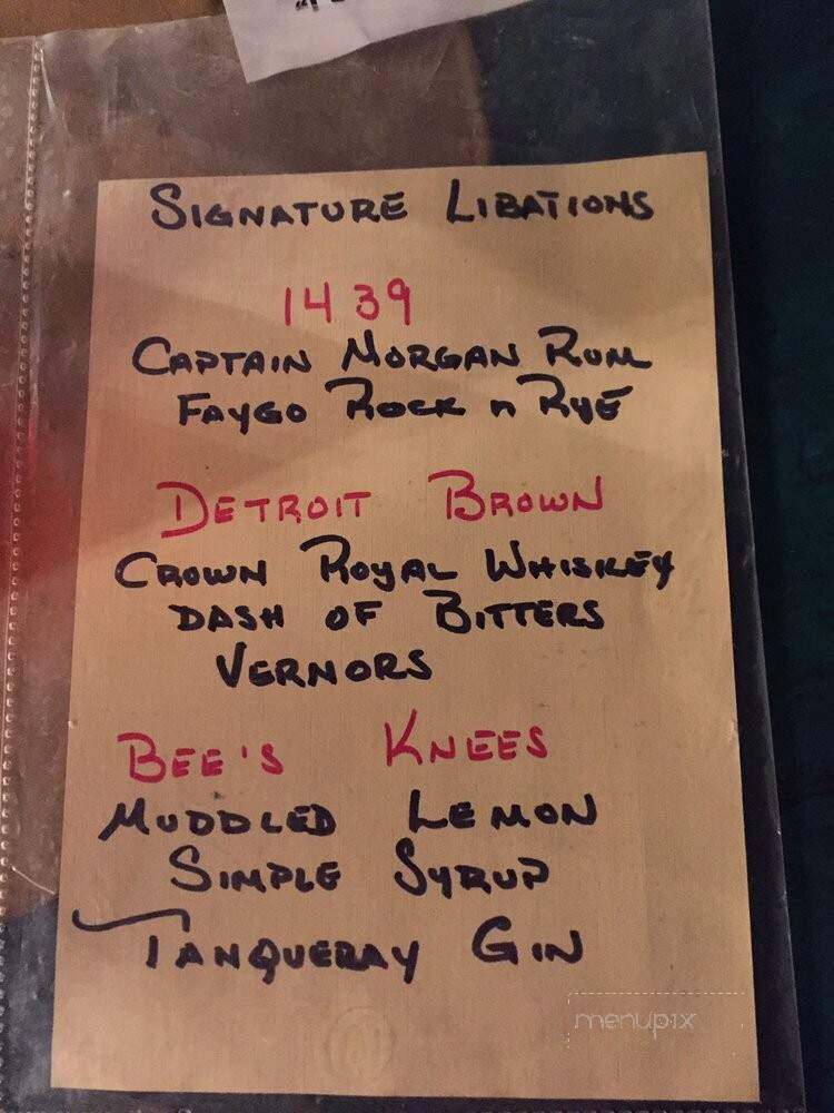Cafe D'Mongo's Speakeasy - Detroit, MI menu_pic