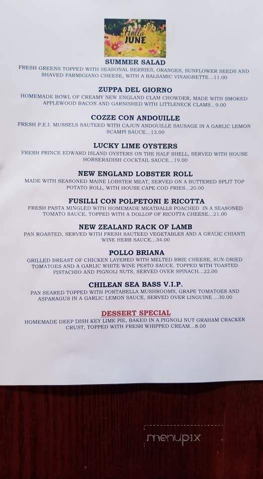 Cafe Navona - Rockaway, NJ menu_pic