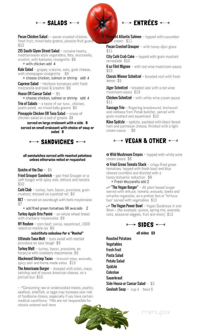 City Cafe & Bakery - Fayetteville, GA menu_pic