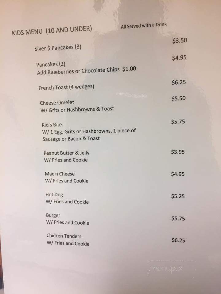 Curley's Cafe - Little River, SC menu_pic