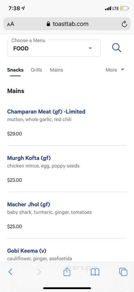 Dhamaka - New York, NY menu_pic
