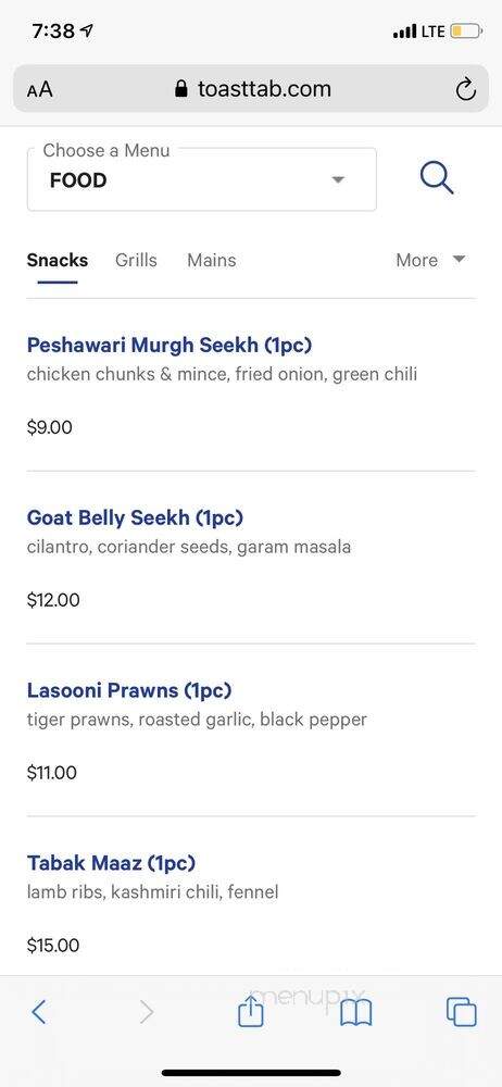 Dhamaka - New York, NY menu_pic