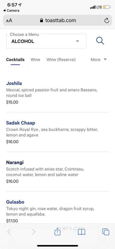 Dhamaka - New York, NY menu_pic