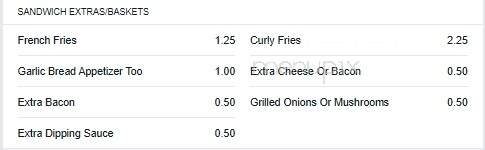 Fat Daddy'z - Seneca, IL menu_pic