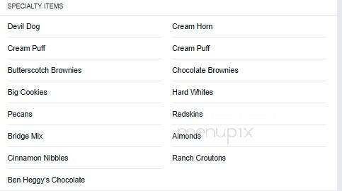 Kennedy's Bakery - Cambridge, OH menu_pic