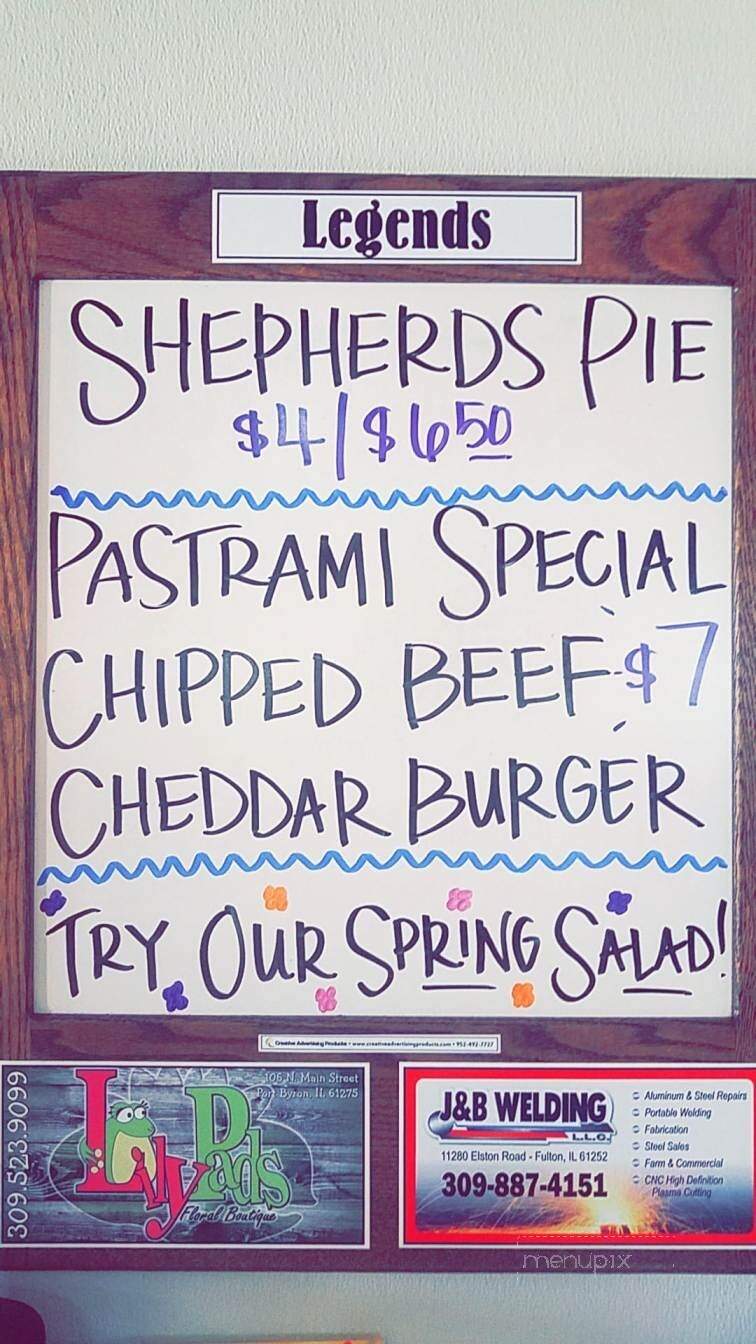 Legends - Erie, IL menu_pic