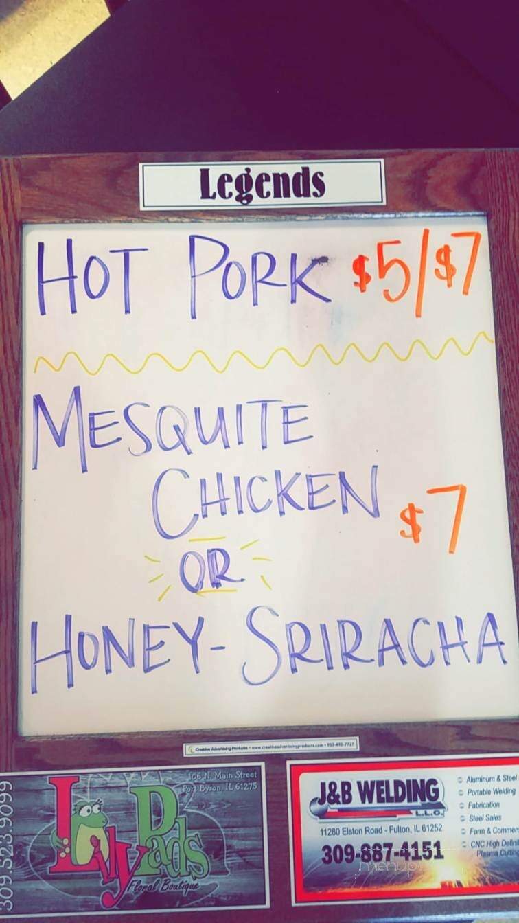 Legends - Erie, IL menu_pic