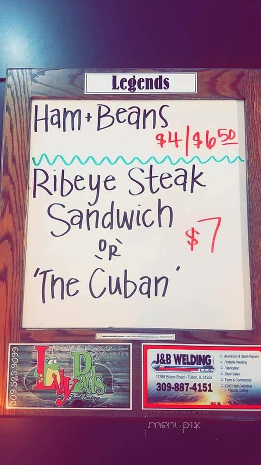 Legends - Erie, IL menu_pic