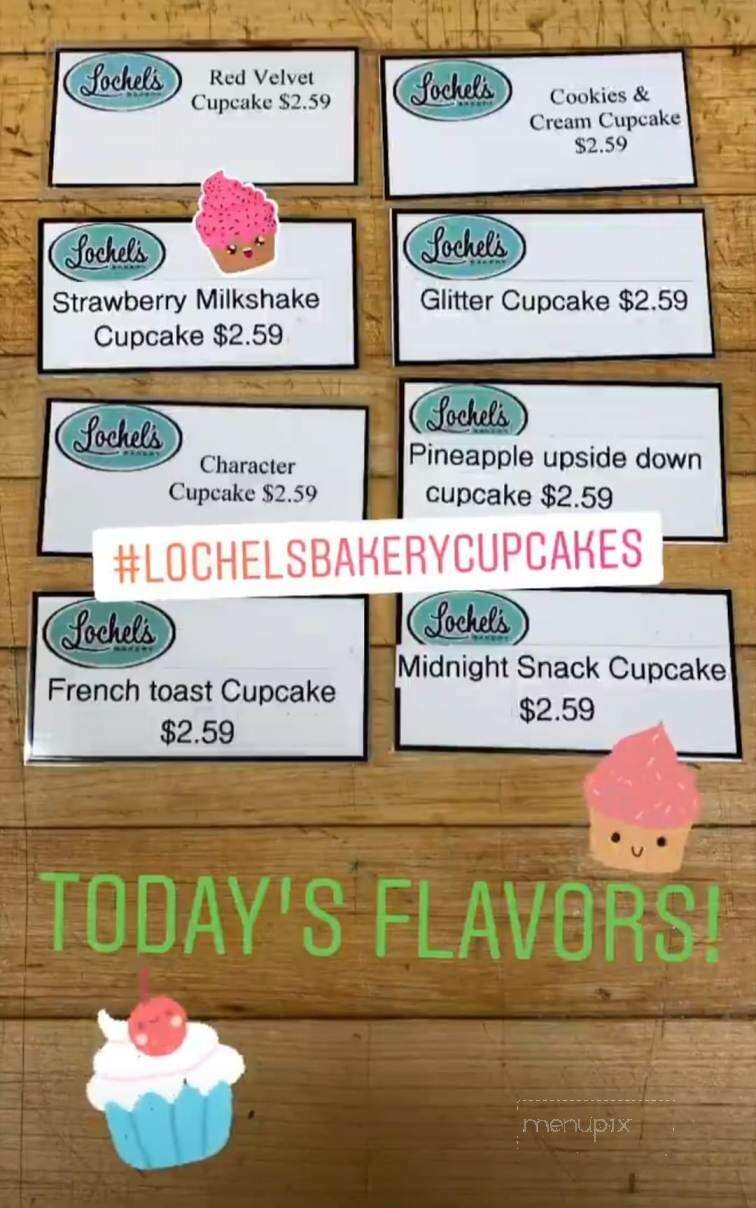 Lochel's Bakery - Hatboro, PA menu_pic