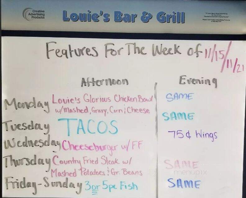 Louie's Bar & Grill - Syracuse, IN