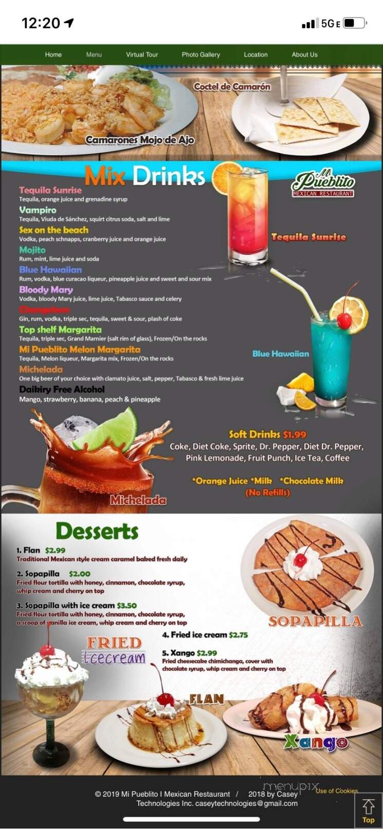 Mi Pueblito Mexican Restaurant - Hot Springs, AR menu_pic