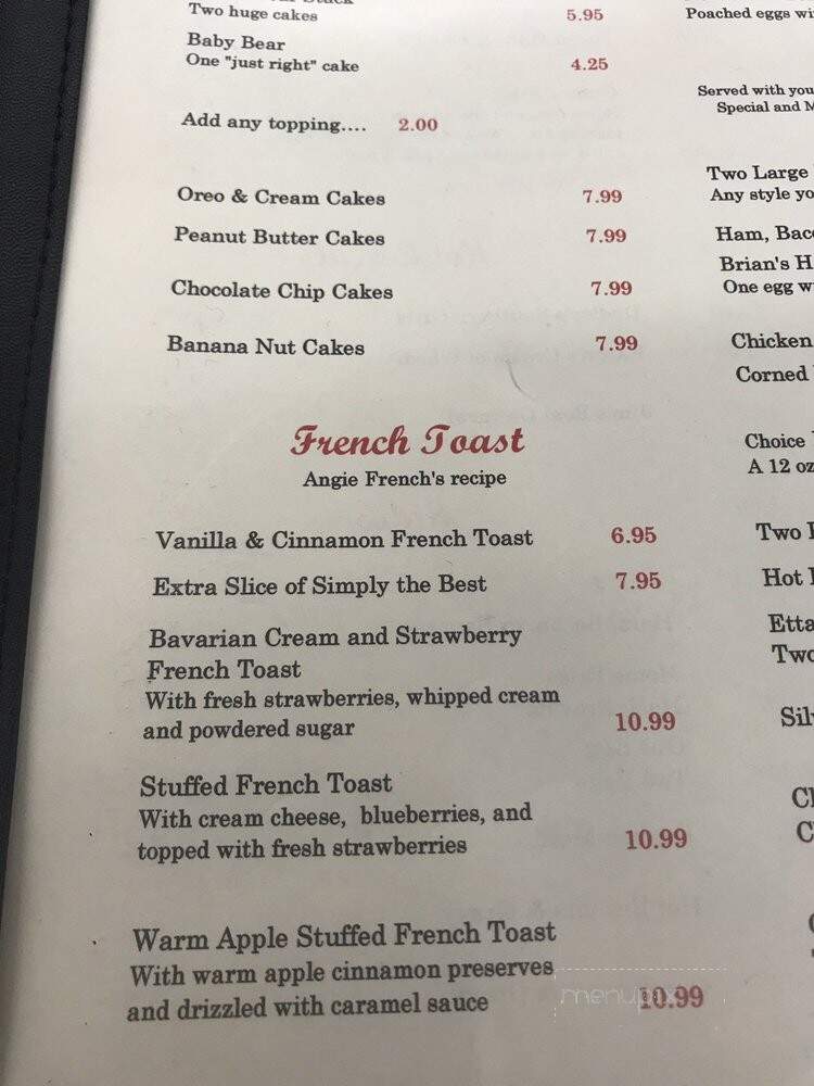 Marlene & Glen's Diner - Plymouth, CA menu_pic