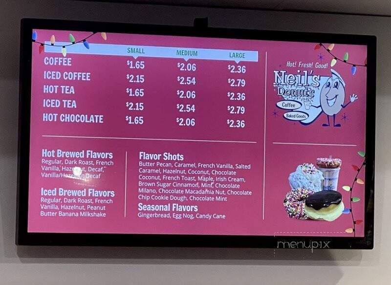 Neil's Donuts - Middletown, CT menu_pic