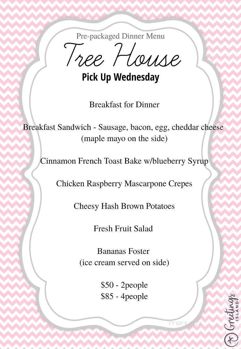 Tree House Gallery and Tea Room - Avon, OH menu_pic