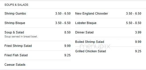 Pelican Station Restaurant - Port Isabel, TX menu_pic