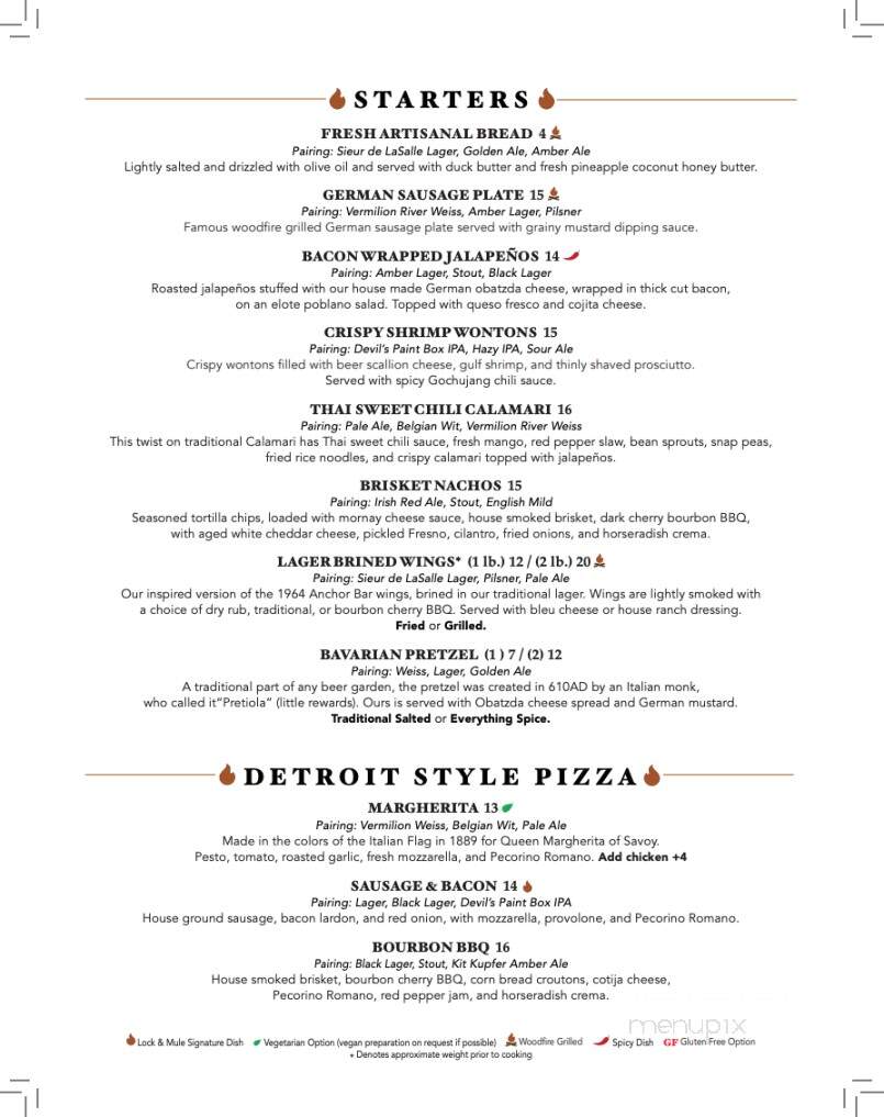 Lock & Mule by Tangled Roots Brewing Company - Lockport, IL menu_pic