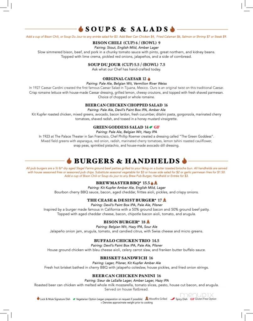 Lock & Mule by Tangled Roots Brewing Company - Lockport, IL menu_pic