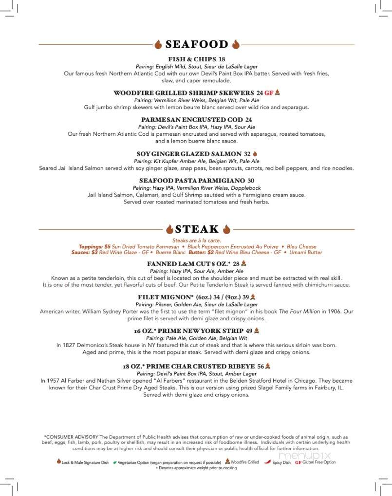 Lock & Mule by Tangled Roots Brewing Company - Lockport, IL menu_pic