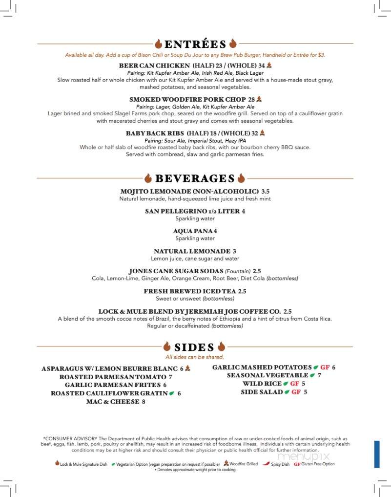 Lock & Mule by Tangled Roots Brewing Company - Lockport, IL menu_pic