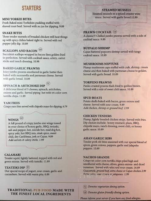 Black Sheep Pub - Maple Ridge, BC menu_pic